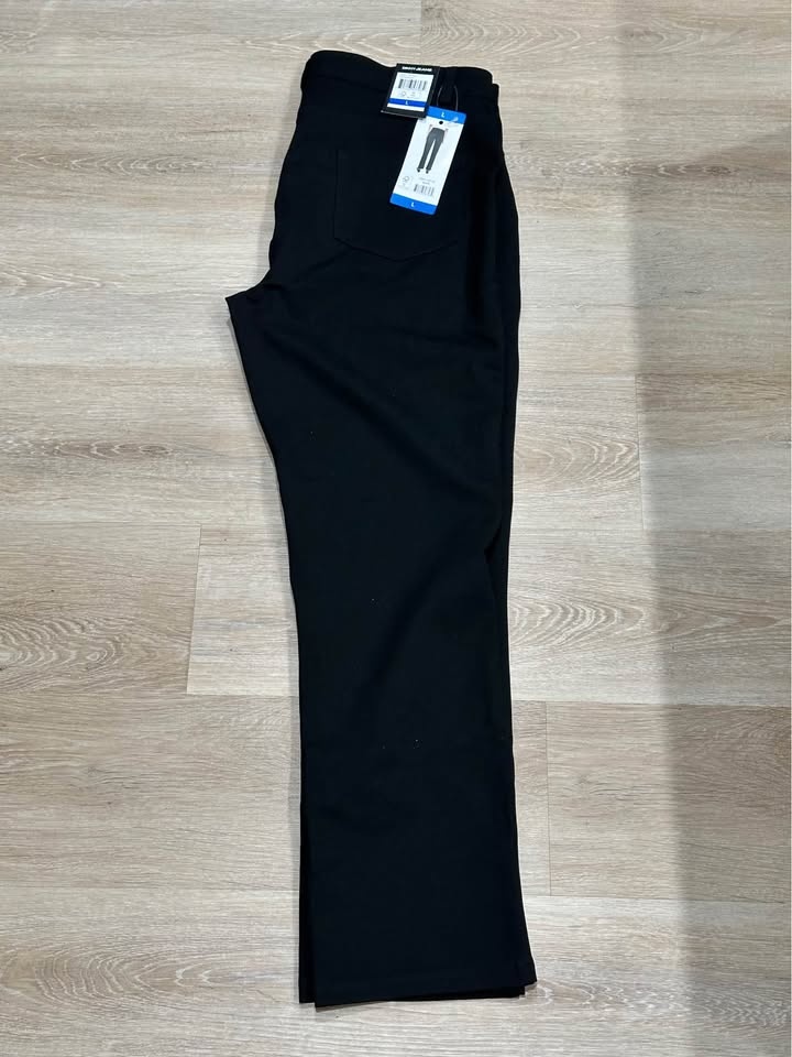 DKNY Jeans Women's Straight Leg Ponte Pants - Black, Size L - photo 3
