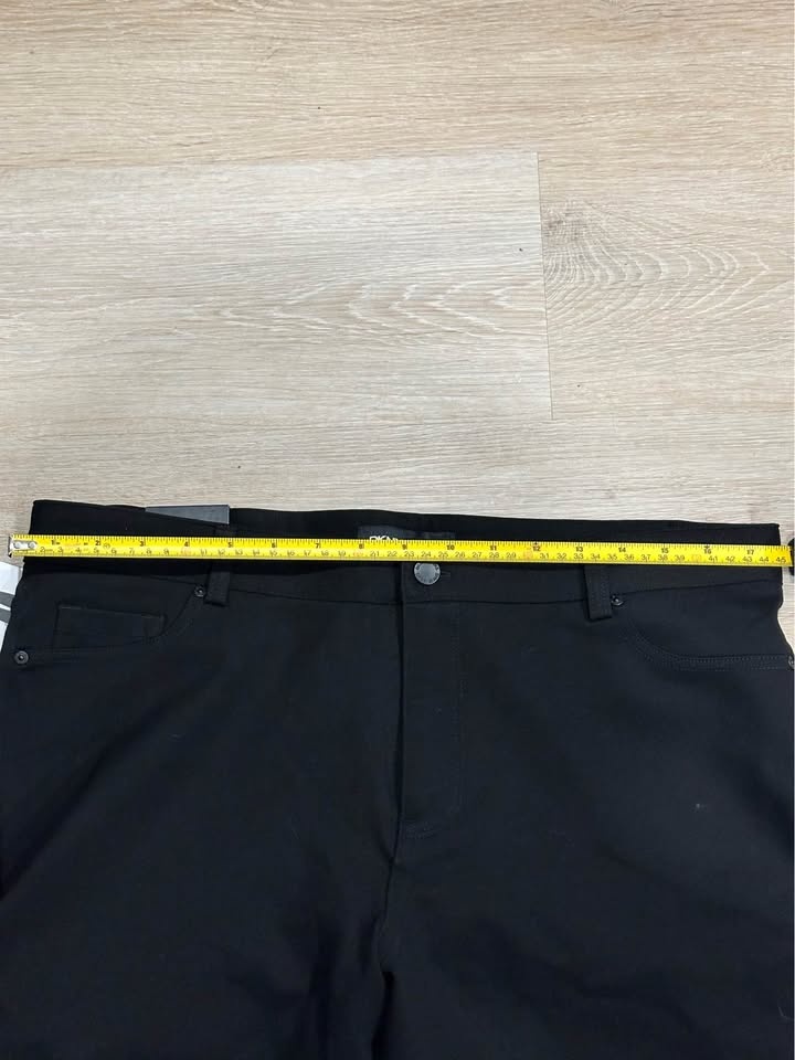 DKNY Jeans Women's Straight Leg Ponte Pants - Black, Size L - photo 5
