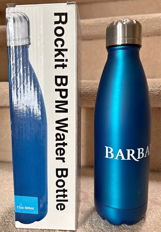Rockit BPM Water Bottle 17oz 500ml - Brand New in Box, Matte Blu
