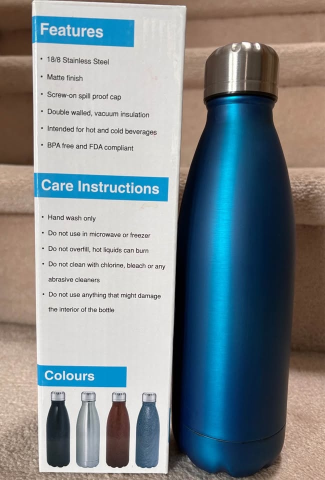 Rockit BPM Water Bottle 17oz 500ml - Brand New in Box, Matte Blu - photo 2