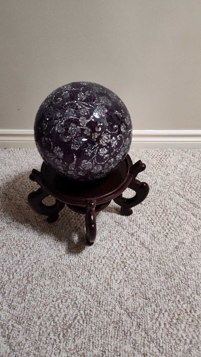 Garden gazing Globe purple and silver - photo 2