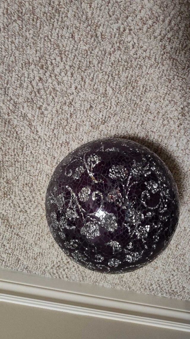 Garden gazing Globe purple and silver - photo 3
