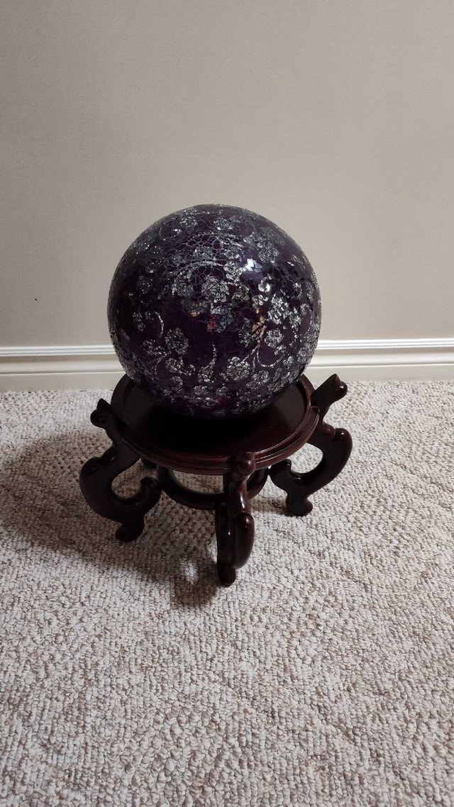 Garden gazing Globe purple and silver - photo 5