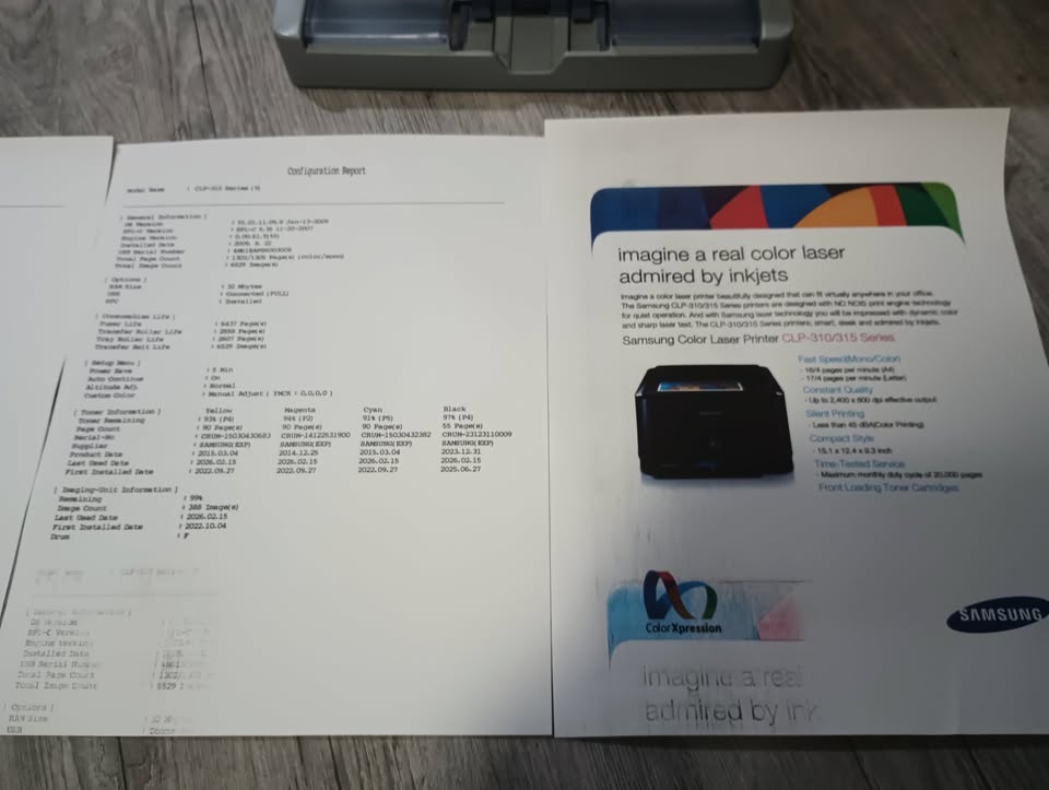 Samsung CLP-310N Colour Laser Printer For Parts w/ Toner - photo 3