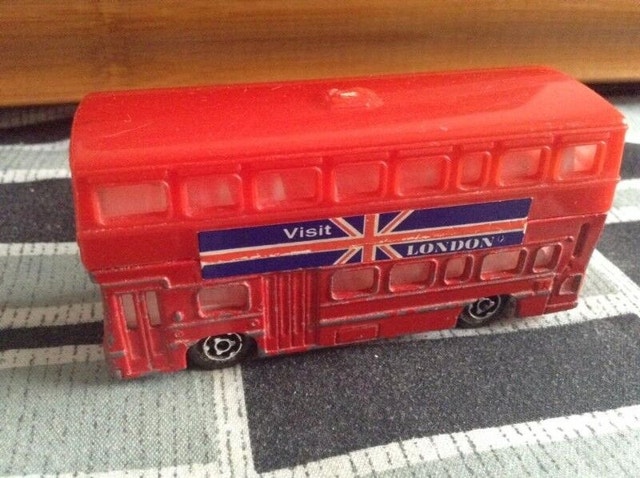 Vintage Majorette British Bus Diecast Collectible