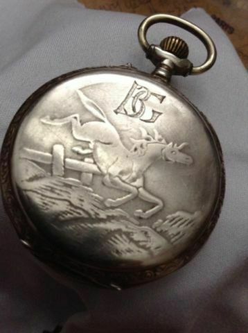 Rare Antique Remontoir Sterling Silver Single Hand Pocket Watch - photo 5