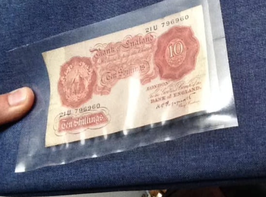 Antique WW2 British Banknote