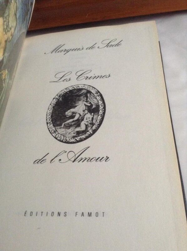 Hardcover: Les Crimes de L'Amour-Marquis de Sade (French Version - photo 3