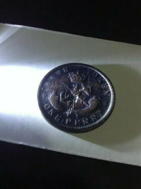 Rare Antique 1852 Bank of Upper Canada Coin - photo 2