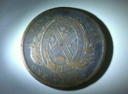 Rare Antique 1842 Bank of Montreal Coin