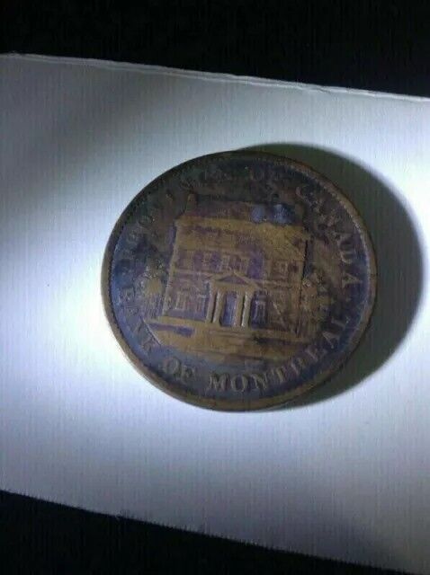 Rare Antique 1842 Bank of Montreal Coin - photo 2