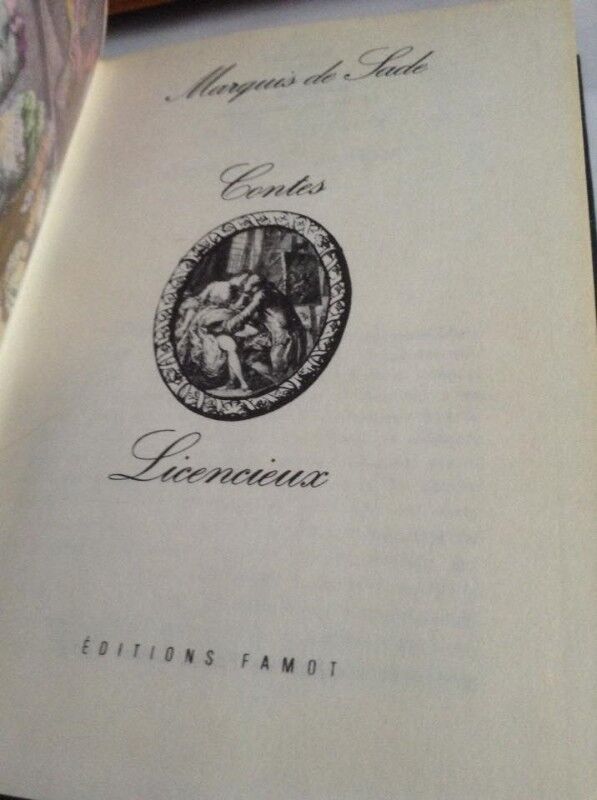 Hardcover: Contes Licencieux - Marquis de Sade (French) - photo 4