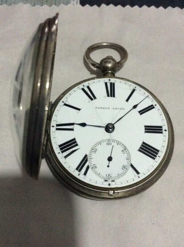 Rare Antique Sterling Silver English Verge Fusee Pocket Watch
