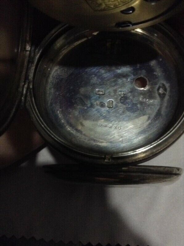 Rare Antique Sterling Silver English Verge Fusee Pocket Watch - photo 5