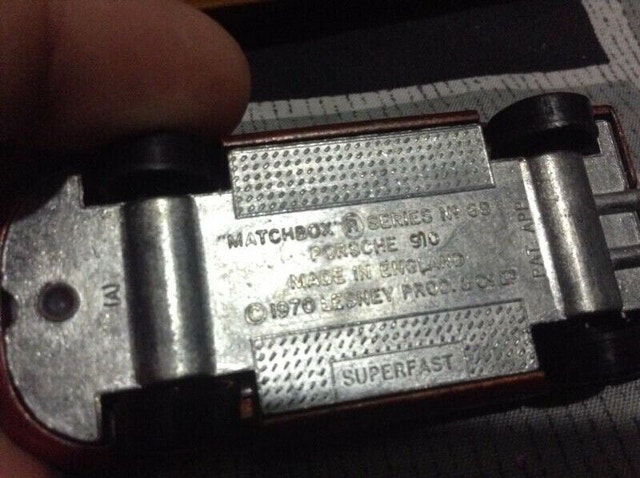 Rare Vintage Lesney Matchbox Porsche 910 - Made in England - photo 4
