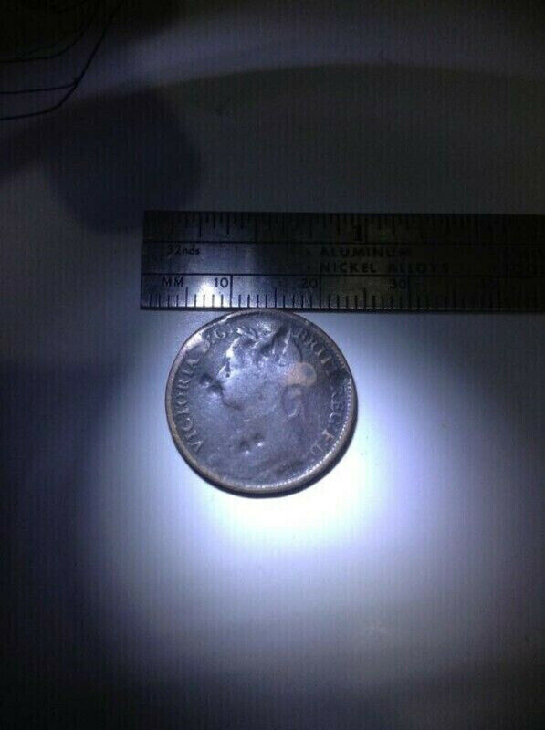 Antique Young Queen Victoria Little Coin