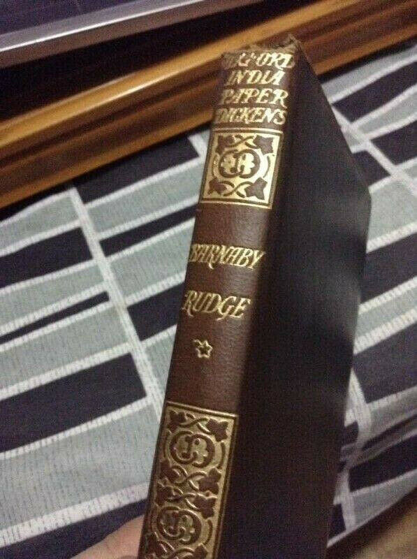 Rare Antique Leather bound Barnaby Rudge -Dickens - photo 2