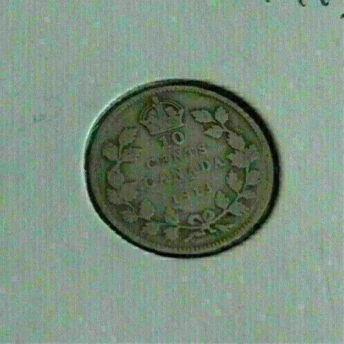 Antique 1913 King George V Canada Sterling Silver Coin