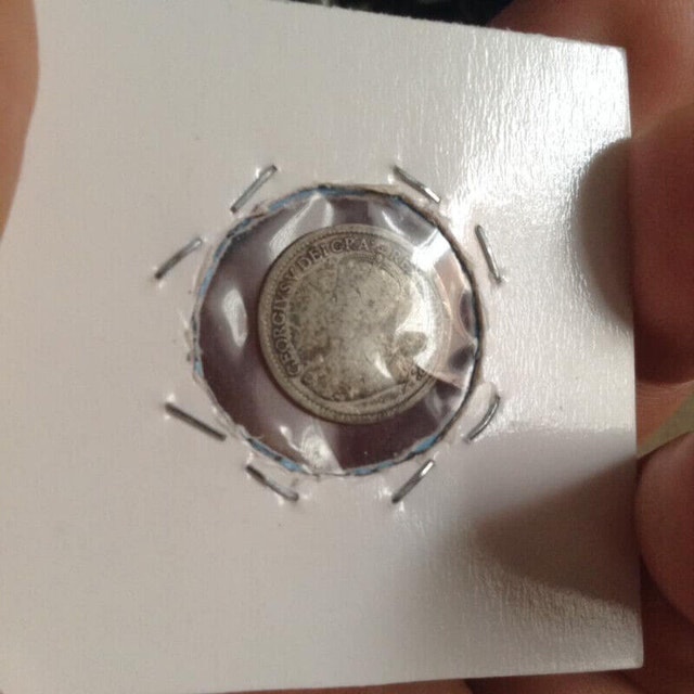 Antique Sterling Silver Coin #1 - photo 2