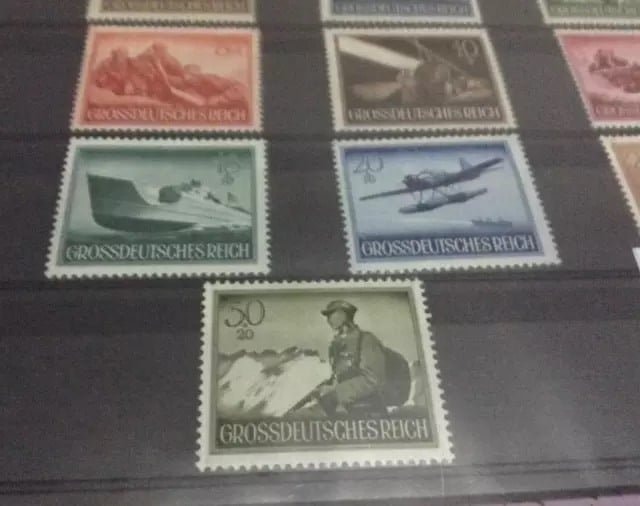 WW2 Germany Third Reich Stamp Set (13 Stamps) - photo 3