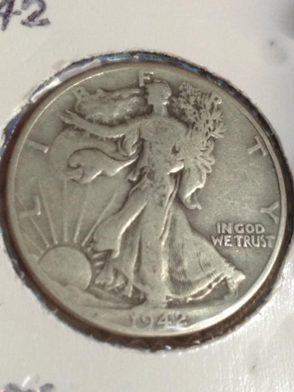 Antique WW2 Sterling Silver Coin
