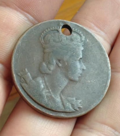 Antique Queen Elizabeth II Coronation medal