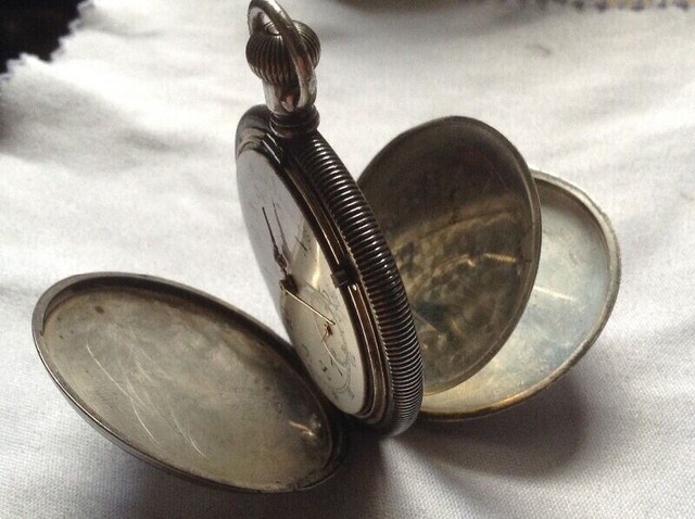 Rare Antique Ladies' Gallet Sterling Silver Pocket Watch