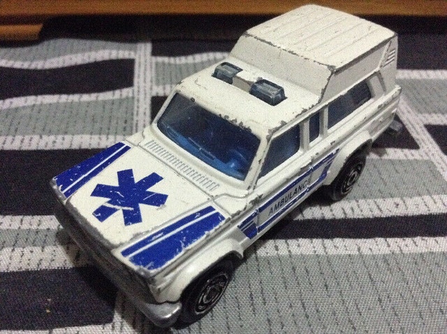 Rare Vintage Majorette Diecast Ambulance - Made in France