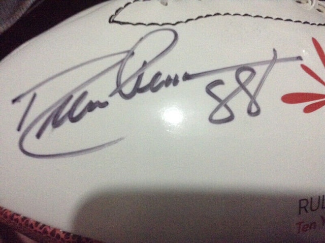Rare Collectible Drew Pearson Signed Football - photo 4