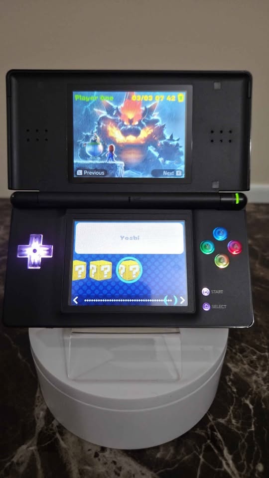 RGB Glow Jailbroken DS Lite 32Gb | +Every Game | Onyx Black - photo 5
