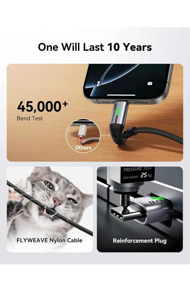 INIU 240W USB-C Fast Charge Cable - photo 2