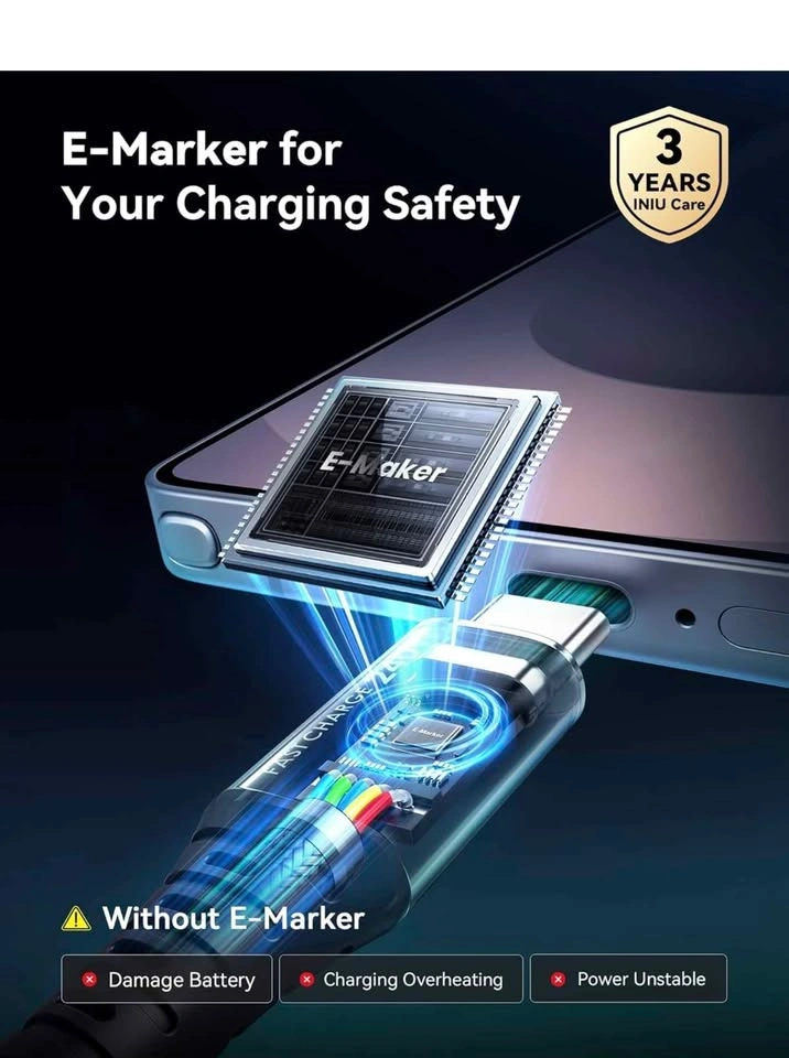 INIU 240W USB-C Fast Charge Cable - photo 4