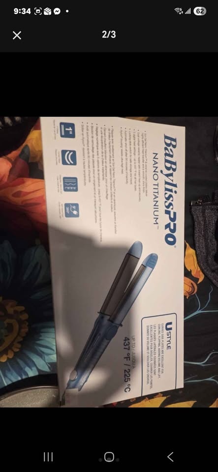 BaBylissPRO Nano Titanium Hair Straightener - photo 2