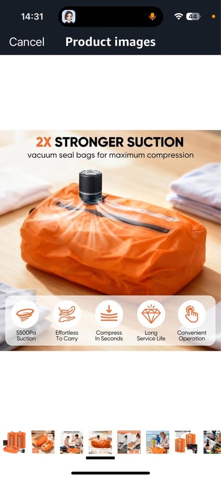 Vacuum Storage Bags (2 Pack + Pump) - photo 4