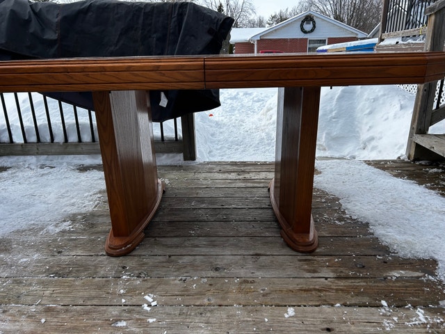 Vintage Waterville Furniture Solid Oak Dining Table - photo 2