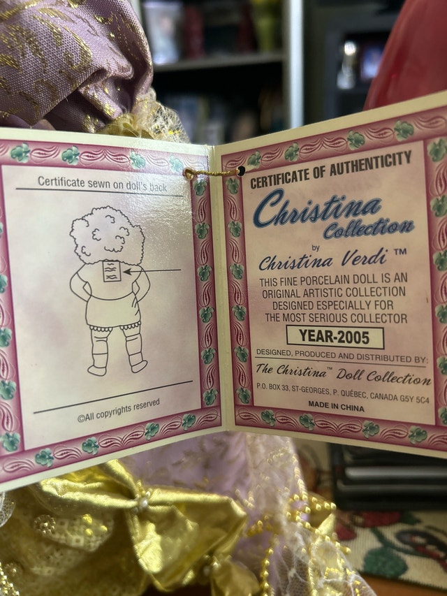 Christina Verdi Doll - Special Edition 2005 - photo 3