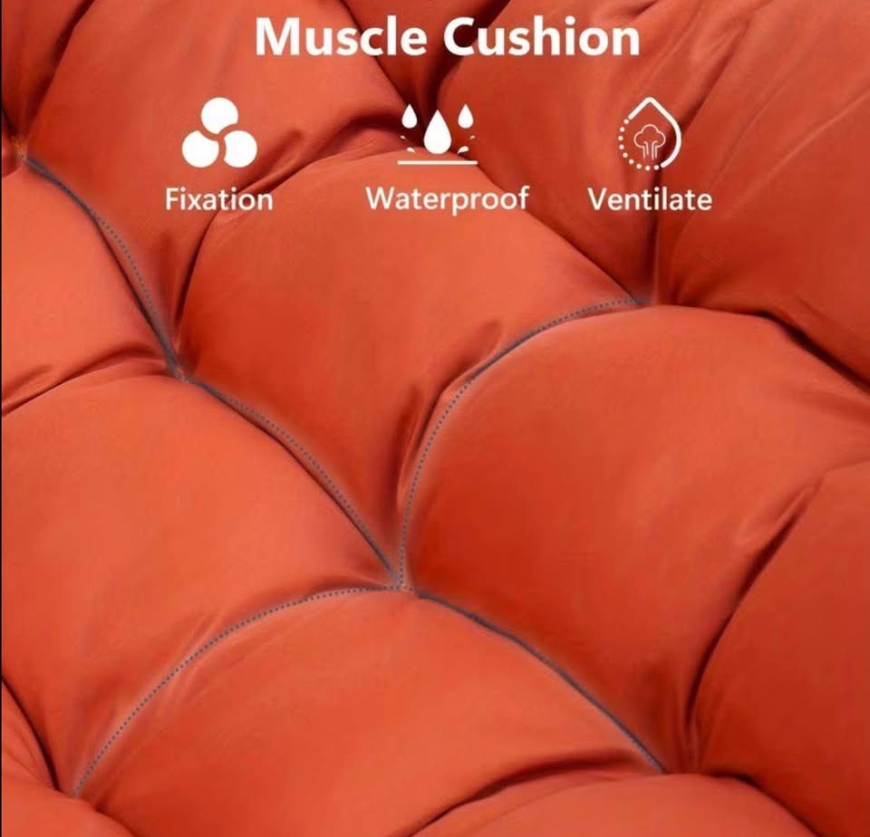 New Luxury Oversized Papasan Rocking Outdoor Patio Egg Chair - photo 5