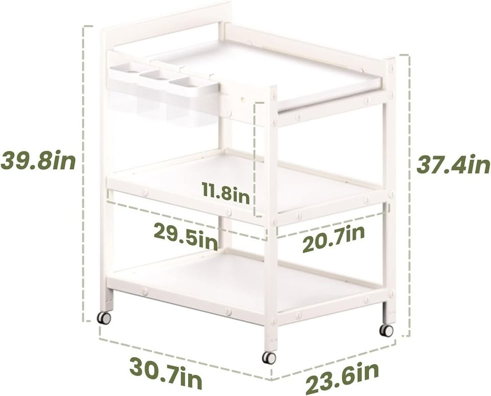 Hoopyosms Baby Changing Table, 37"x31" Beige - photo 2