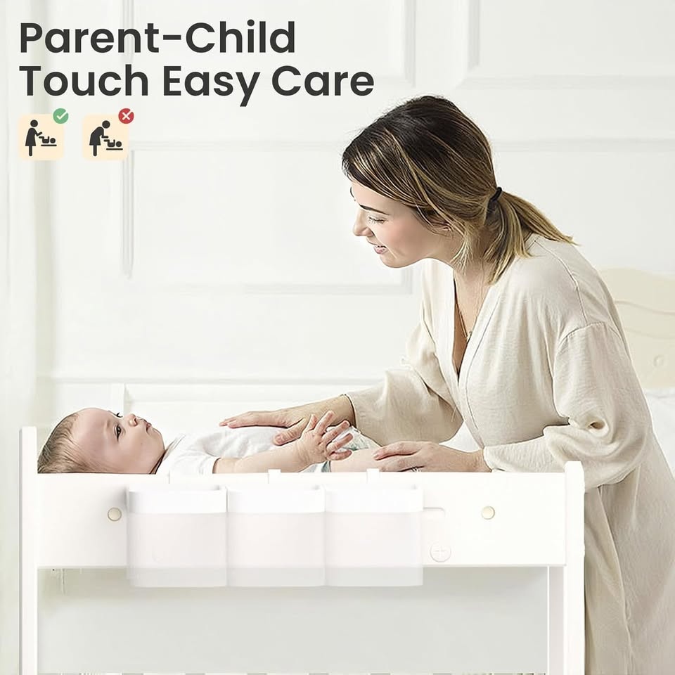 Hoopyosms Baby Changing Table, 37"x31" Beige - photo 3
