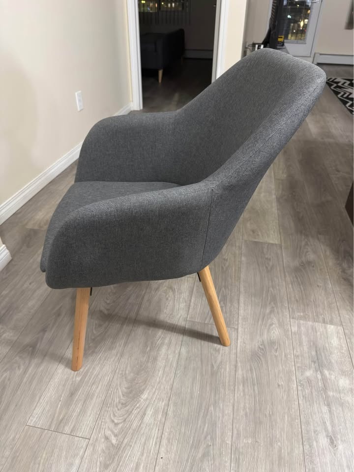 Modern Grey Accent Chair - photo 3