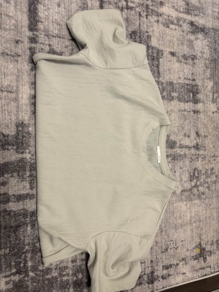 Relaxed fit blue/grey t shirt