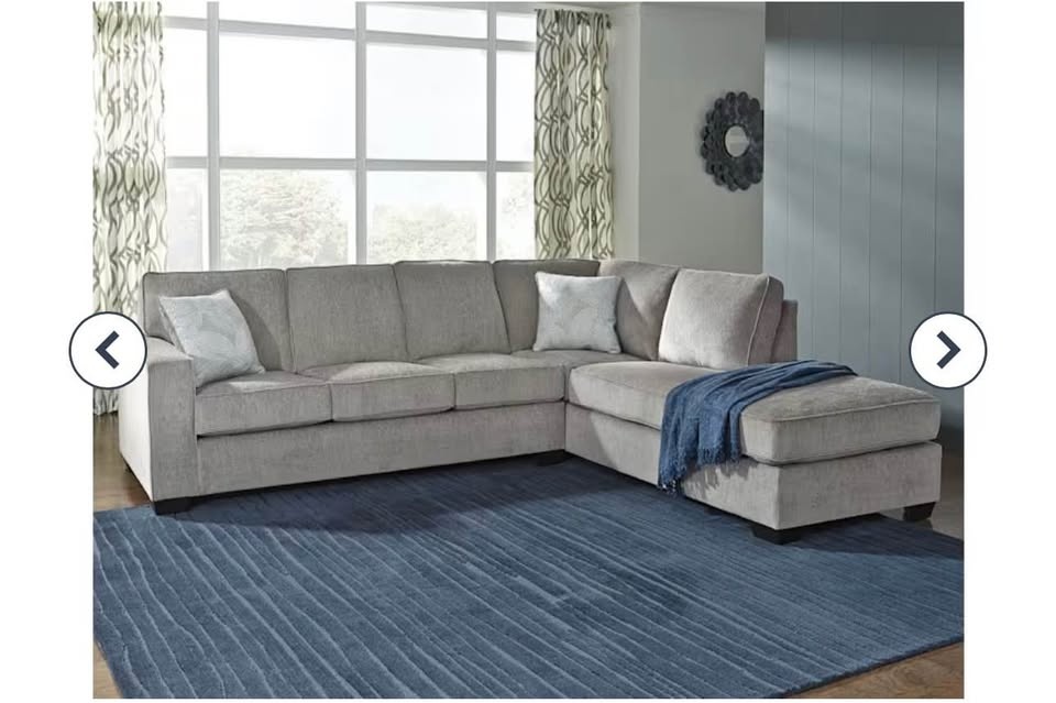 Ashley Altari 2 Piece Sectional Sofa - Alloy/Grey Color - photo 2