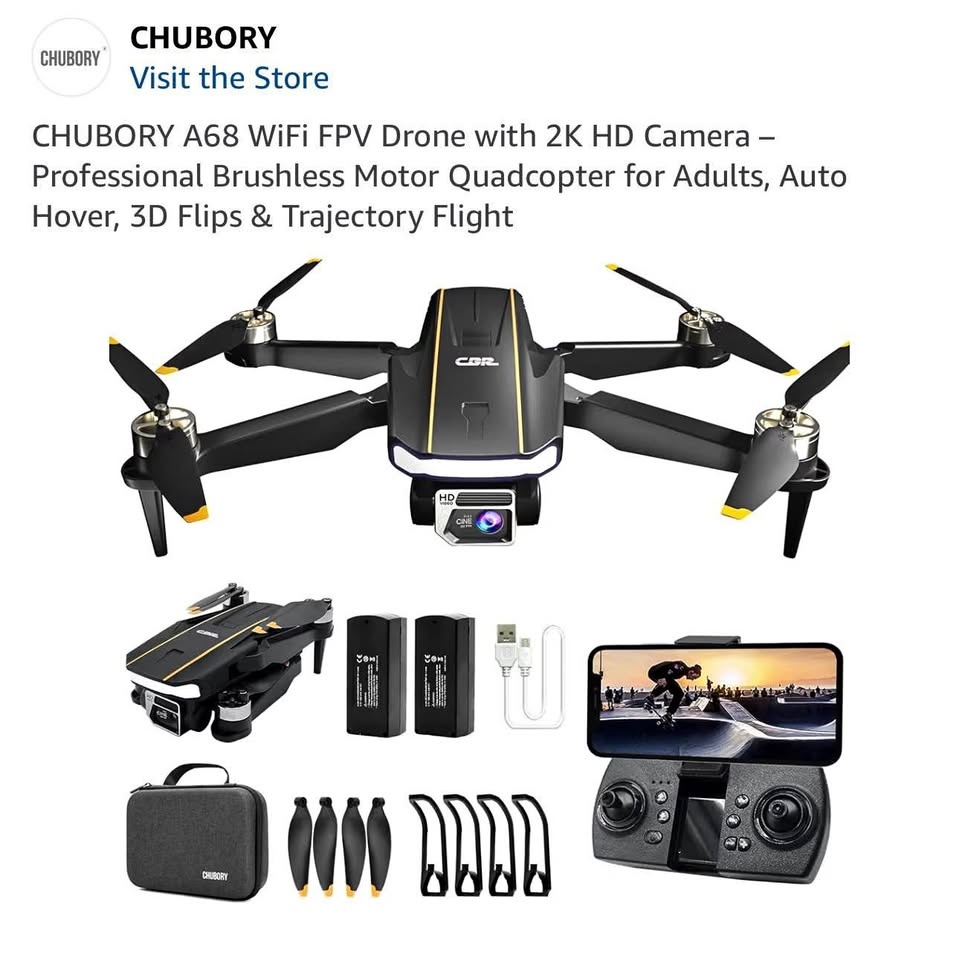 New in box CHUBORY A68 WiFi FPV Drone with 2K HD Camera