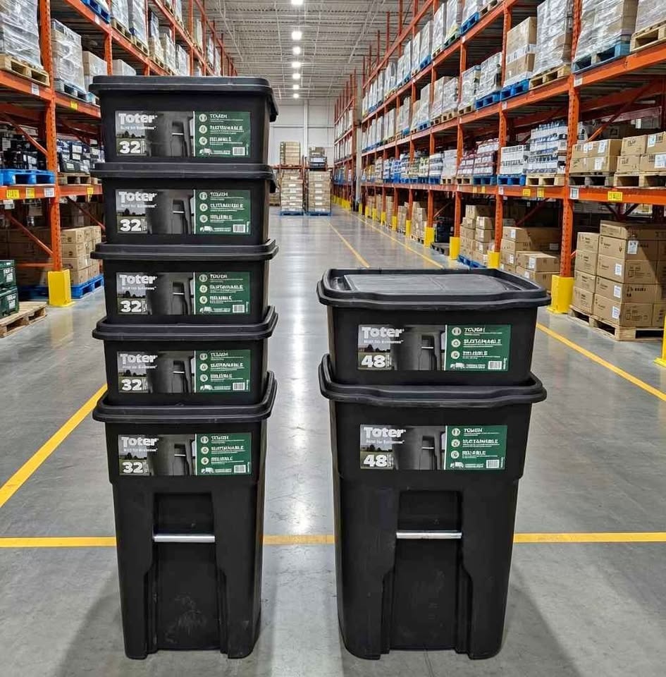 32 & 48 Gallon Heavy Duty Trash Cans