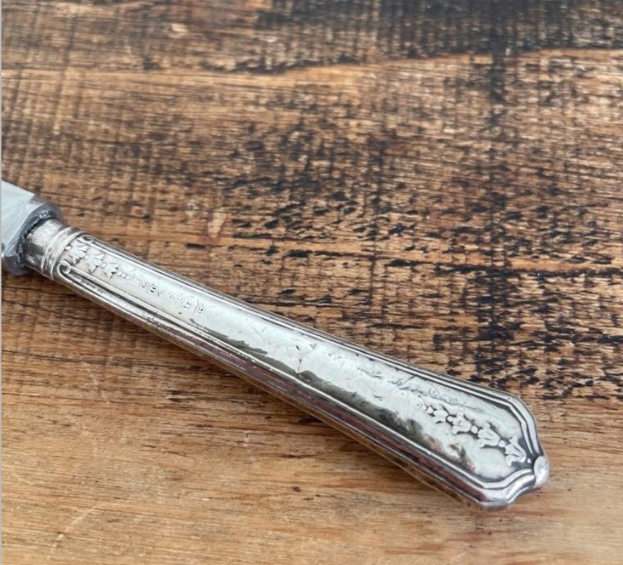 Antique Sterling Silver Dessert Knives | Sheffield 1932 | Set of - photo 4