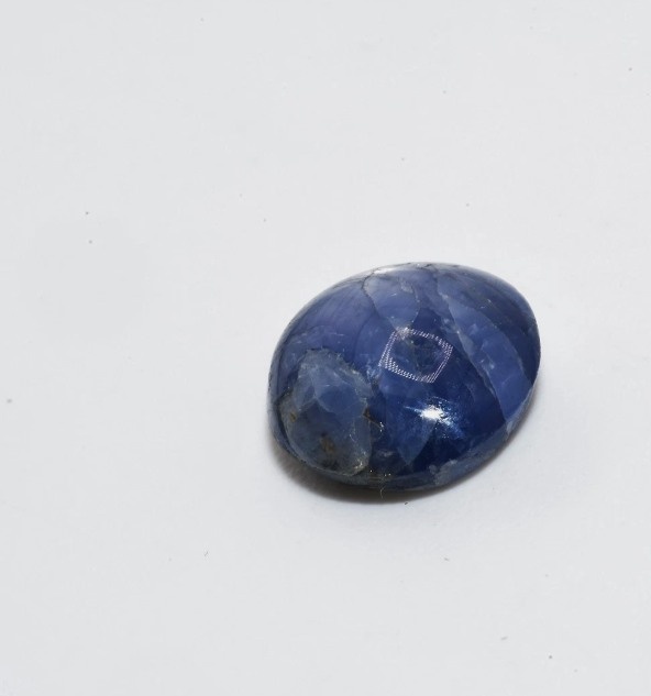 2.85CT Natural Light Blue Star Sapphire Cabochon – 8.19mm x 3.88 - photo 3