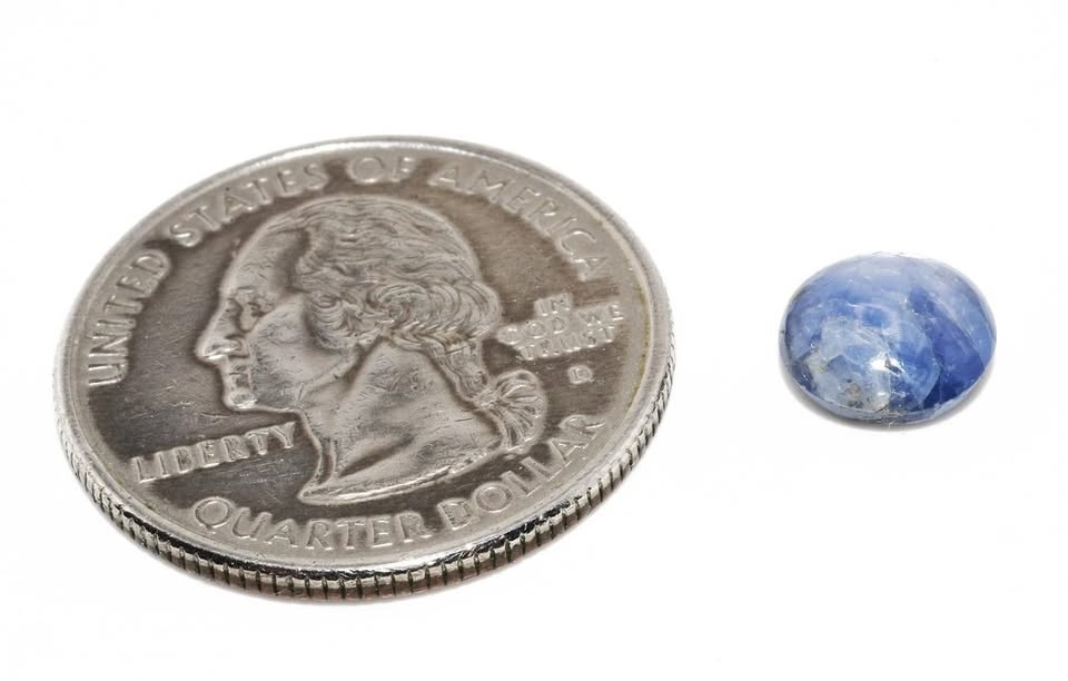 2.85CT Natural Light Blue Star Sapphire Cabochon – 8.19mm x 3.88 - photo 4