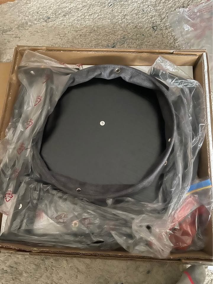 New Black 3-Tier Round End Table with Storage Basket - photo 4
