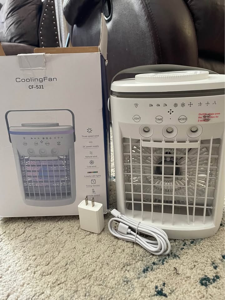 Portable Air Cooler Fan CF-531 w/ LED Lights - photo 2