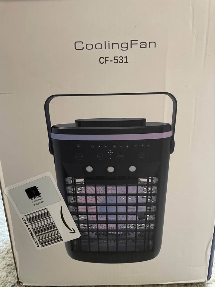 Portable Air Cooler Fan CF-531 w/ LED Lights - photo 3